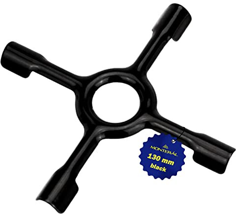 Universal Riduttore Fornello Gas 130 mm Colore Nero Ricambi Fornelli a Gas Garanzia di 10 Anni - Monteral