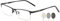 VEVESMUNDO Selbsttönende Brillen Blaulichtfilter Photochrome Sonnenlesebrille Metall Halbrandbrille mit Sonnenschutz für Herren Damen (1 Stück Schwarz Photochrome Brille, 0)