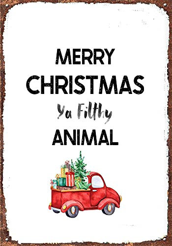 Metall-Blechschild Merry Christmas, Weihnachtsdruck, bedruckbar, Weihnachten, Wandkunst, Weihnachten, Metall-Blechschild, Poster, 20,3 x 30,5 cm