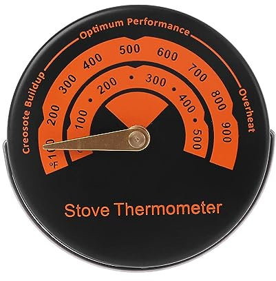 Estufa de leña magnética Termómetro Chimenea Tubo de humos Horno Medidor de temperatura superior