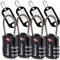SharkByte TSA Approved Luggage Locks, 3-Dial Security Travel Combination Padlock with Tags, Flexible Cable Wire Travel, Suitcase Locks, Bag, Gym Lock, Small Suitcase Padlock with Code (4 Pack)