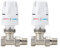 YILIKISS Set Heizkörperthermostat Heizkörperventil Eckvariante 1/2“ Absperrventil Thermostatkopf Hochwertiger Thermostat-Anschlusssatz für die Heizung，2 STK