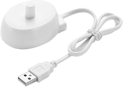 USB Ladestation Induktives Ladekabel 3757 Ladegerät für Reisen, kompatibel mit Elektrischen Zahnbürste Braun Oral B Pro 680, Pro 3900, Smart 6000N, iO4, iO5, iO6, Kids, Vitality, Genius X