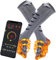 Heated Socks for Women and Men, 5000mAh APP Control Rechargeable Electric Heated Socks 3 Heating Settings Winter Foot Warming Socks for Sport Hiking Skiing (Socks (no battery))