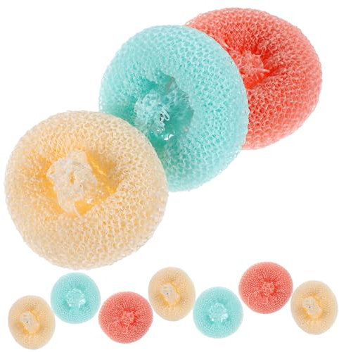 OKUMEYR 10piezas Estropajos De Cocina Coloridos Estropajos Antirrayaduras Multiusos para Lavar Platos Esponjas De Limpieza De Fibra Vegetal para Utensilios De Cocina