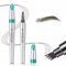 Eyebrow Pencil, 3D Waterproof Microblading Eyebrow Pen 4 Fork Tip Tattoo Pencil, Long Lasting Brow Tint for Makeup, Quickly Creating Natural Eyebrows for Beginners(Dark Brown)