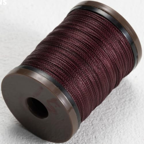 0,6 mm Polyester Lederfäden, Wachsfaden Cord für Lederhandwerk Leder Nähgarn Garn für Handwerk, Nähen, Buchbinden, Schmuck, Häkeln Und Die Buchbinder Nähfäden