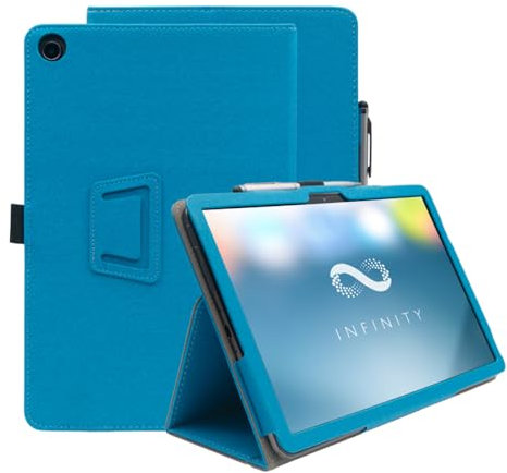 INSOLKIDON Compatible avec Coque ASUS Chromebook CM30 Detachable 10.5-inch Tablet Étui de Protection Pliable Housse Cuir Case Cover avec Fonction Sommeil/Réveil Automatique (Blue)