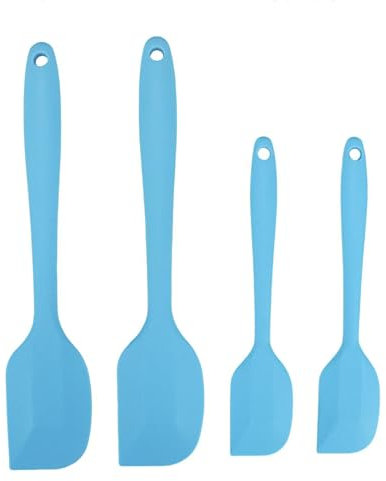 Schaber und Schaufel Set Hitzebeständige Küchenkochutensilien Silikon Backschaufel in Lebensmittelqualität Integriertes Design Löffel Antihaft Schaufel Küchenschaber 4-teiliges Set