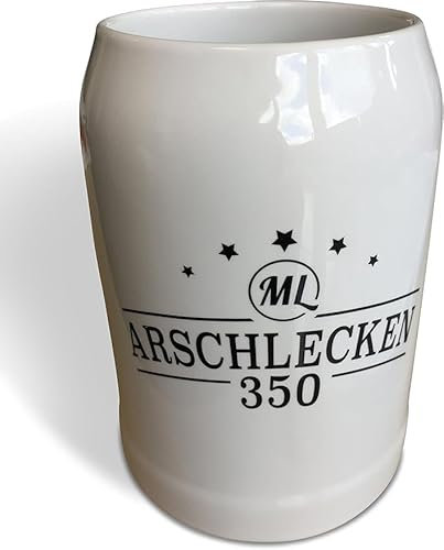 Original Arschlecken 350 Markus Langer Bierkrug aus Steingut 0,5 l