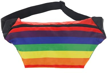 Smiffys Rainbow Bumbag, School Days Fancy Dress, Troops Dress Up Accessories