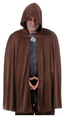 Smiffys Historical Cape, Unisex Mid Length, Historical Fancy Dress, Adult Dress Up Accessories