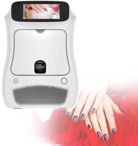 Professional Nail Art Painting Machine, Digital Nail Art Printer,Visual Design, Manually Adjust Printing Effect, Printable Patterns/Text/Shapes