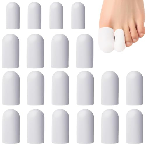 RVYEIOP 20 punte, protezioni in silicone per le dita dei piedi, protezioni morbide per vesciche, calli e dita a martello.