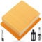 ZAMDOE Filtro Aria per Stihl BR800 BR800C BR800X soffiatore a Benzina a Zaino, 4283-141-0300 4283-141-0300B Sostituzione Filtro Aria, con Candela, Filtro Carburante