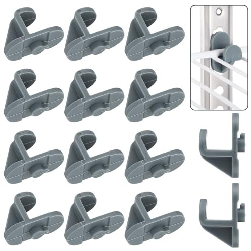 Cinnvoice 16pcs Refrigerator Shelf Clips Freezer Plastic Replacement Shelf Clips Freezer Cooler Shelf Support for Commercial Kitchen Refrigerators