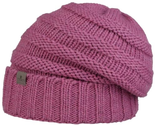 LIERYS Jil Strickmütze Oversize Beanie Made in Germany Unisex Herbst Winter pink One Size