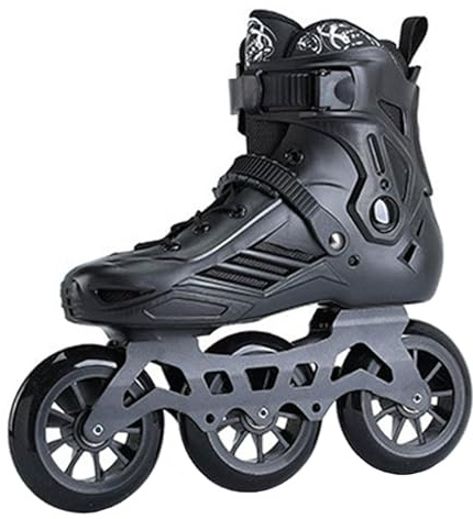 Weyot Pattini A Rotelle Adulto, Pattini in Linea Uomo Donna, Pattini da velocità A 3 Ruote da 110 Mm, Pattini Professionali, Pattini in Linea da Corsa, Unisex