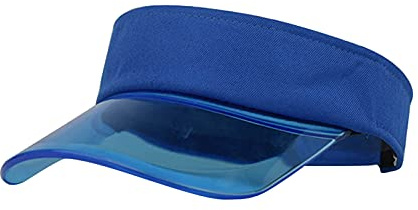 Unisex Sonnenhut Visor Cap Retro Sonnenvisier Transparente Kunststoff Sonnenblende Strandhut Sonnenkappe für Golf Tennis Visor Cap für Outdoor Freiheit