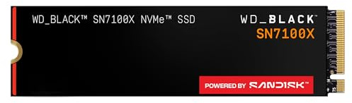 WD_BLACK SN7100X NVMe SSD da 4 TB (con velocità di lettura fino a 7.250 MB/s, Storage con licenza ufficiale per ROG Xbox Ally e PC, PCIe Gen4, 1 mese di Xbox Game Pass Ultimate)