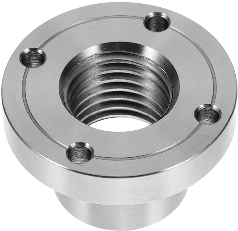 SOESFOUFU Woodworking Lathe Steel Faceplate Chuck 2 Inch Threaded Backplate Adapter 1pcs Wood Lathe Accessories for Wood Turning