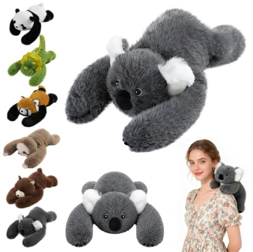 Koala Gewichtetes Plüschtier Kuscheltier, kuscheliges Stofftier für Komfort und Entspannung, weiches Plüschkissen für Erwachsene, Umarmungsgefährte zur Angstlinderung und Schlafunterstützung（45cm）
