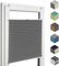 Home-Vision® Premium Plissee Faltrollo ohne Bohren mit Klemmfix jalousien Fenster innen(Graphit, B60cm x H200cm) Easyfix Klemmträger, Verdunklung, Blickdicht Sonnenschutz Jalousie für Fenster & Tür