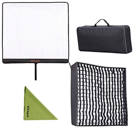 Falcon Eyes RX-24TDX - Luz LED Roll-Flex de 150 W con RX-24TDXSBHC Honeycomb Grid Softbox Bicolor regulable 3000K-5600K Luz compatible con DMX 512 (24TDX con RX-24TDXSBHC)