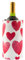 Koala Spain Enfriador de Vino con Gel Rápido Enfriamiento Compartimentado, 4 Capas Anti-condensación,Estampado Corazones, Velcro Ajustable Bot. Vino o Cava, Incluye Regalo