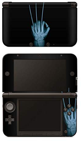 Skins4u Aufkleber Design Schutzfolie Vinyl Skin kompatibel mit Nintendo New 3DS XL Adamantium