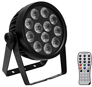 EUROLITE LED 7C-12 Silent Slim Spot | 12 leistungsstarke 9-W-RGBA/CW/WW+UV-LEDs (7in1)
