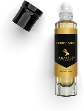 FR198 COURSE GOLD perfume oil for women. 6ml roll-on bottle. Arabian Opulence. Floral/white floral/tuberose/powdery/animalic