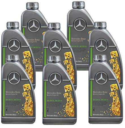 8x1L Original Mercedes Synthetic Motoröl 5W-30 229.52 A 001 989 37 01 BGA6