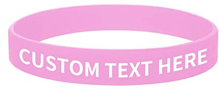 GOGO 100 Stück Personalisierte Silikonarmbänder Gummi Armbänder Partyzubehör