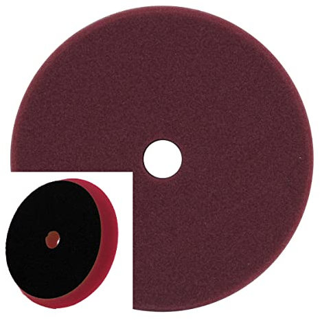 Dino KRAFTPAKET 125mm Polierpad hart | Polierschwamm hart mit Klett im Kegel-Design 125/150 | Ø 125mm, Höhe 25mm