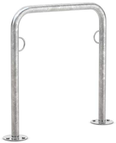 BRB Fahrradanlehnsystem/Anlehnbügel, Breite 750 mm, Höhe 800 mm, verzinkt, Ausf. zum Aufdübeln