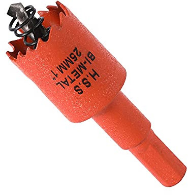 Dribotway Bi-Metall Lochsäge 1'' 25mm,M42 HSS Schneller Lochschneider,mit 1 Schaft und 1 Bohrer,Für Trockenbaumaterialien, Holz, Kunststoffe und Metalle, Schnitttiefe