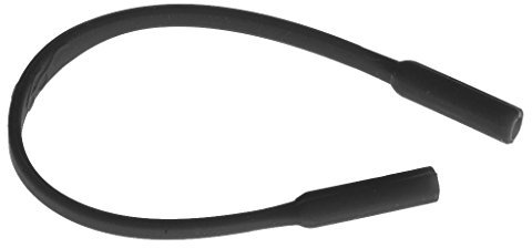 Tiuimk Unisex Kinder Elastisches Brillenband Kinder Silikon Lanyard Sport für Brillen Sonnenbrillen Lesebrille, Schwarz , 17 cm