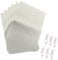 Medifier 6 Pack PVC Heavy Duty Inflatable Boat Repair Patch Kit with Glue 185mm*125mm Rubber Boat Waterproof Patches Adhesive Repair Accessory Kit for Inflatable Boat Canoe Kayak Grey
