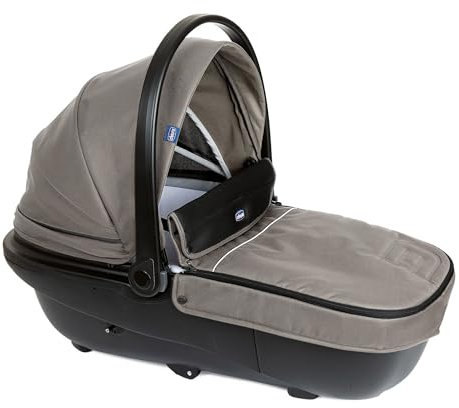 Chicco Activ3 Kinderwagenaufsatz, geräumig und gepolstert, für Activ3 Kinderwagen, mit Belüftungssystem, verstellbare Rückenlehne, für die ersten Tage des Lebens des Babys, Beige