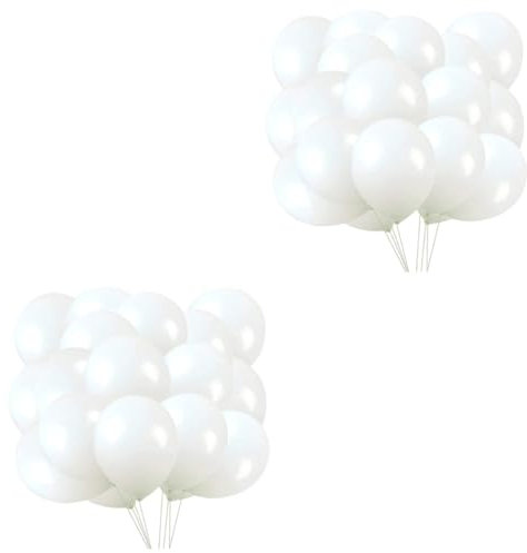 Toyvian 200 Stk Runder Weißer Ballon Perlmutt-latexballons Junggesellenabschied Ballon Fröhliche Osterluftballons Luftballons Für Jubiläumsfeiern Halloween Emulsion Baby Heliumballon