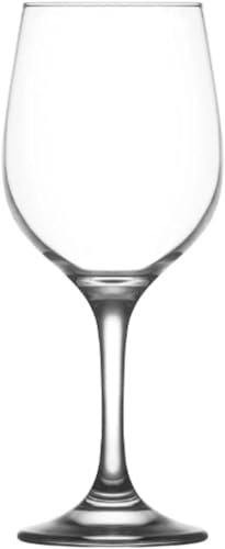 AmyMarkShop – Pack de 12 copas tipo fame, con medidas de 7,2 x 22 cm, con capacidad de 480 ml ideal para vino, de gran durabilidad y resistencia, aptas para lavavajillas (Fame 480 Ml, 12)