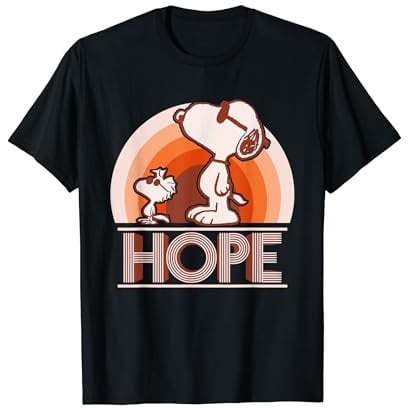Erdnüsse Snoopy und Woodstock Hope T-Shirt