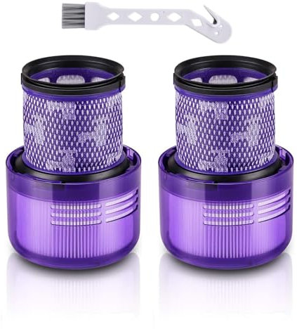 Filtro per Dyson V11 V15, 2 Pezzi Confezione da Filtri di Ricambio per Dyson V11 V15 SV14 SV17 SV22 Detect Absolute Animal Extra Pro Torque Drive Vacuum, Sostituire# 970013-02