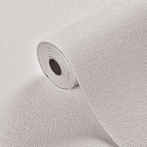 Ray-Velocity 2,5mm Tapete Selbstklebende Strukturierte Tapeten, Wand-Renovierung Dekorative Tapeten, Wasserfester Wandpapier für Schlafzimmer, Küche, Wohnzimmer (Off-weiß, 50x1000cm)