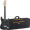 Rocktile Pro ST60-BK E-Gitarre All Black Softcase Set – Mahagoni-Korpus, Humbucker & Single-Coil Tonabnehmer, inkl. Softcase mit Gurten – Ideales E-Gitarren-Set für Einsteiger und Fortgeschrittene
