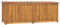 Genérico Wenjingqi-318733 Gartentruhe aus massivem Teakholz, 150 x 50 x 55 cm