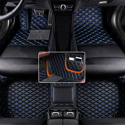 Anpassen Auto Fußmatte für DOD#ge Challenger Charger Durango Grand Caravan Journey wasserdichte Fussmatten rutschfeste Automatten Schwarz Blau