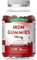 Iron Gummies with Vitamin C | 14mg High Strength Iron Supplement | Natural Cherry Flavour | 60 Gummies | Vegan | for Men & Women | Nature's Truth