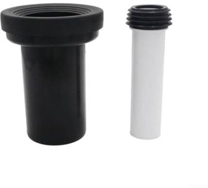 Zoegneer WC Abflussrohr Wandentleerte Toilette Verbindungsrohr Abwasserrohr Toilette Heckablauf verlängertes gerades Rohr wandentleerte WC-Zubehör
